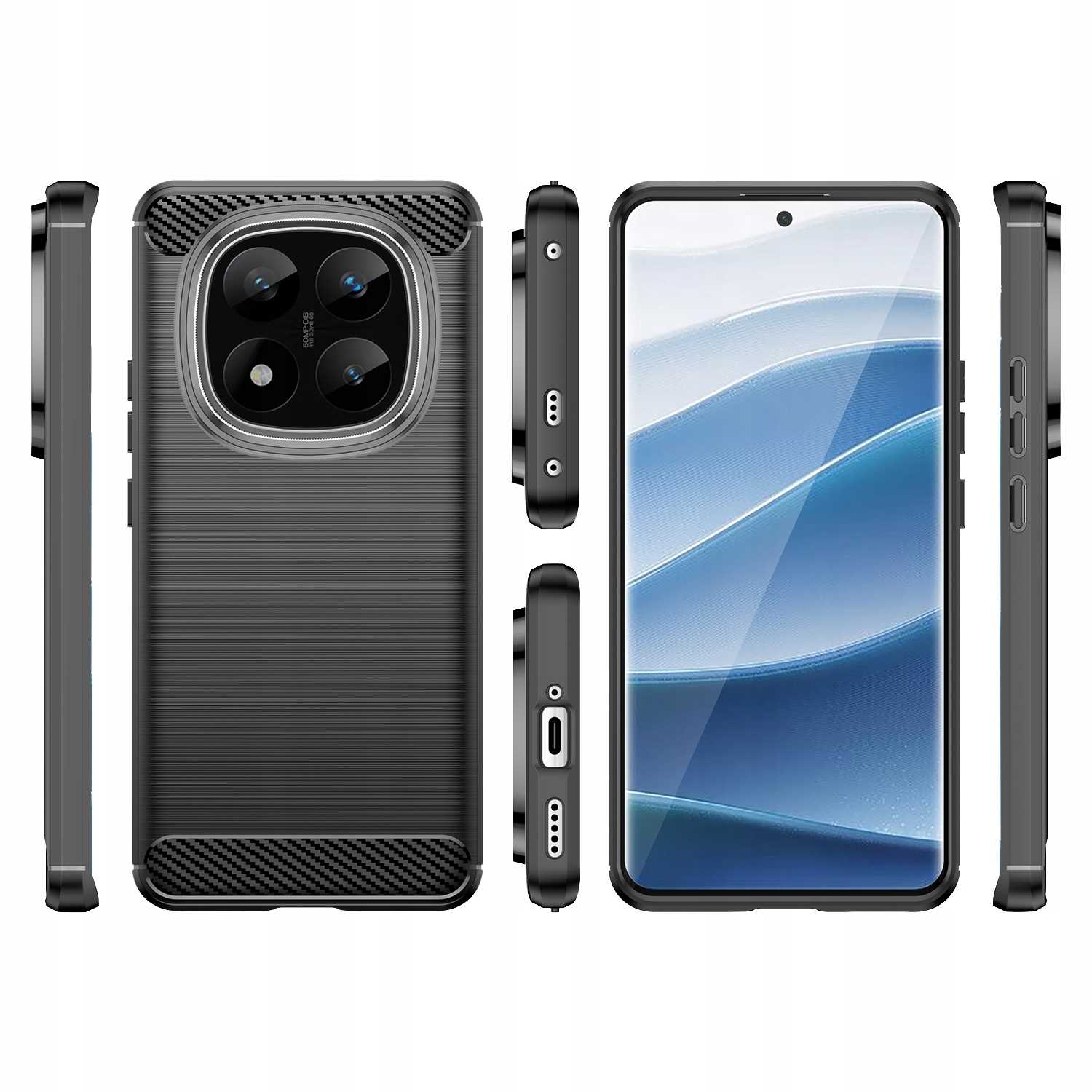 Spacecase Carbon Redmi Note 14 Pro+ 5G Black