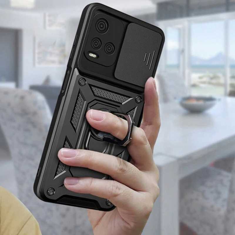 Spacecase Camring Vivo Y21S Black