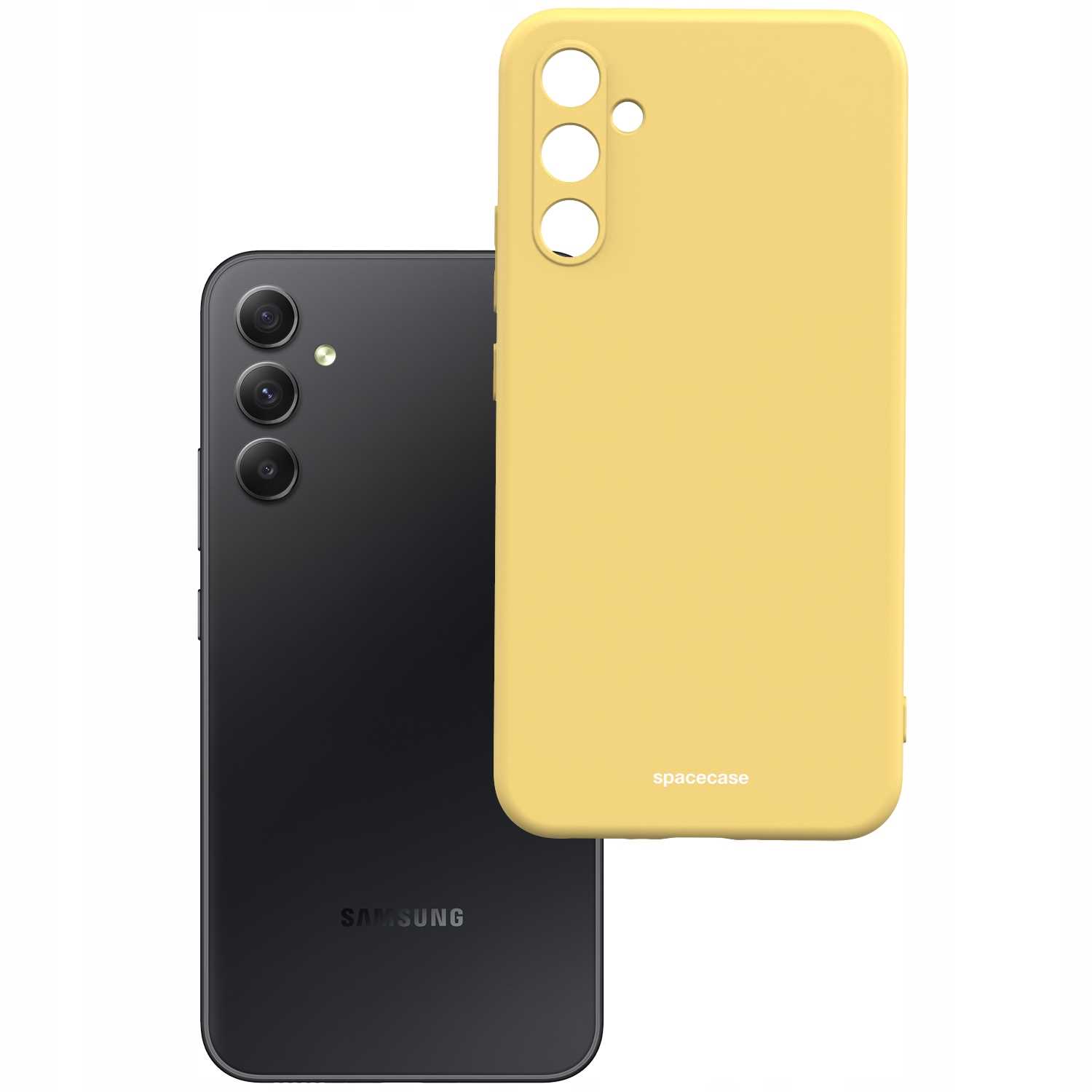 Spacecase Silicone Case Galaxy A34 5G Yellow