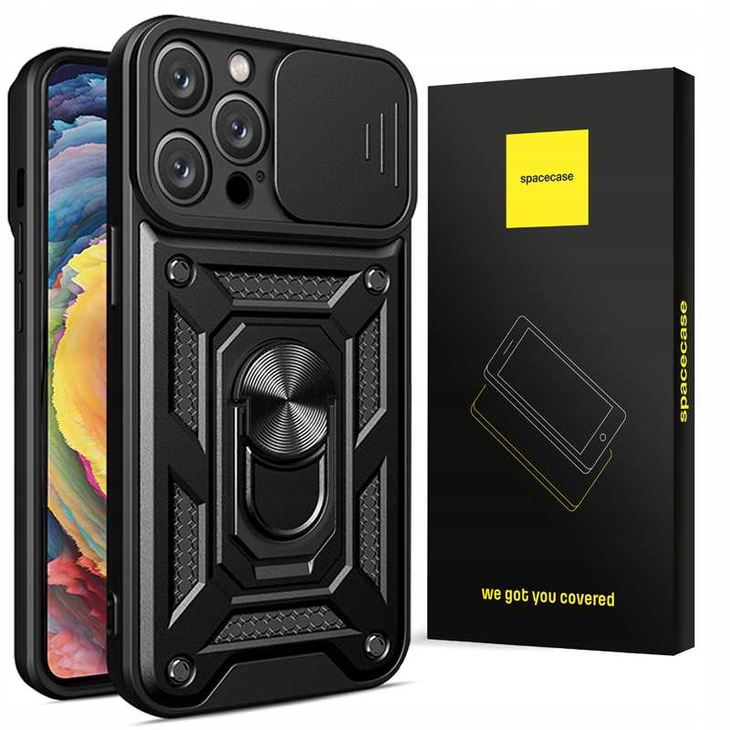 Spacecase Camring iPhone 15 Pro max black