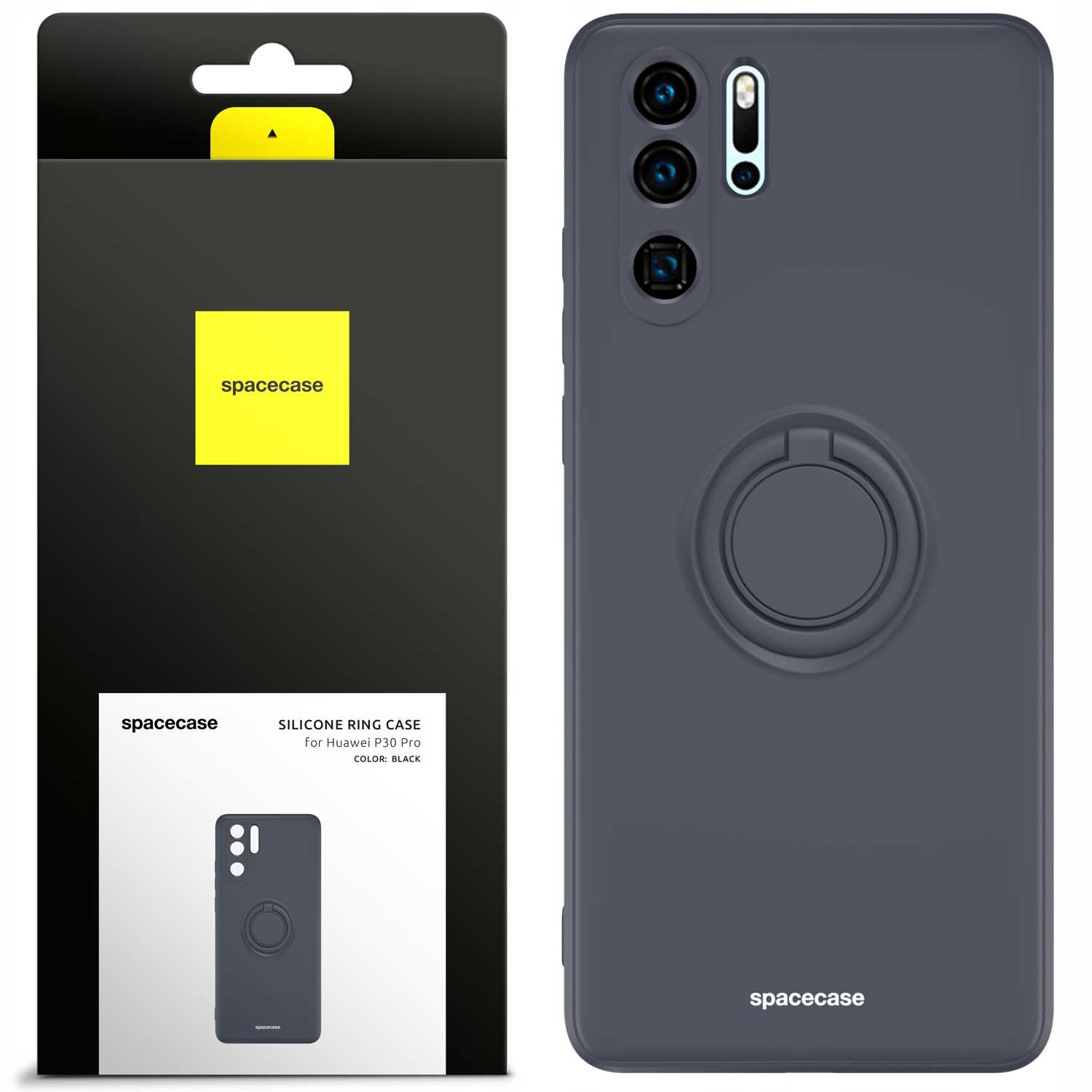 Spacecase Silicone Ring Huawei P30 Pro Black