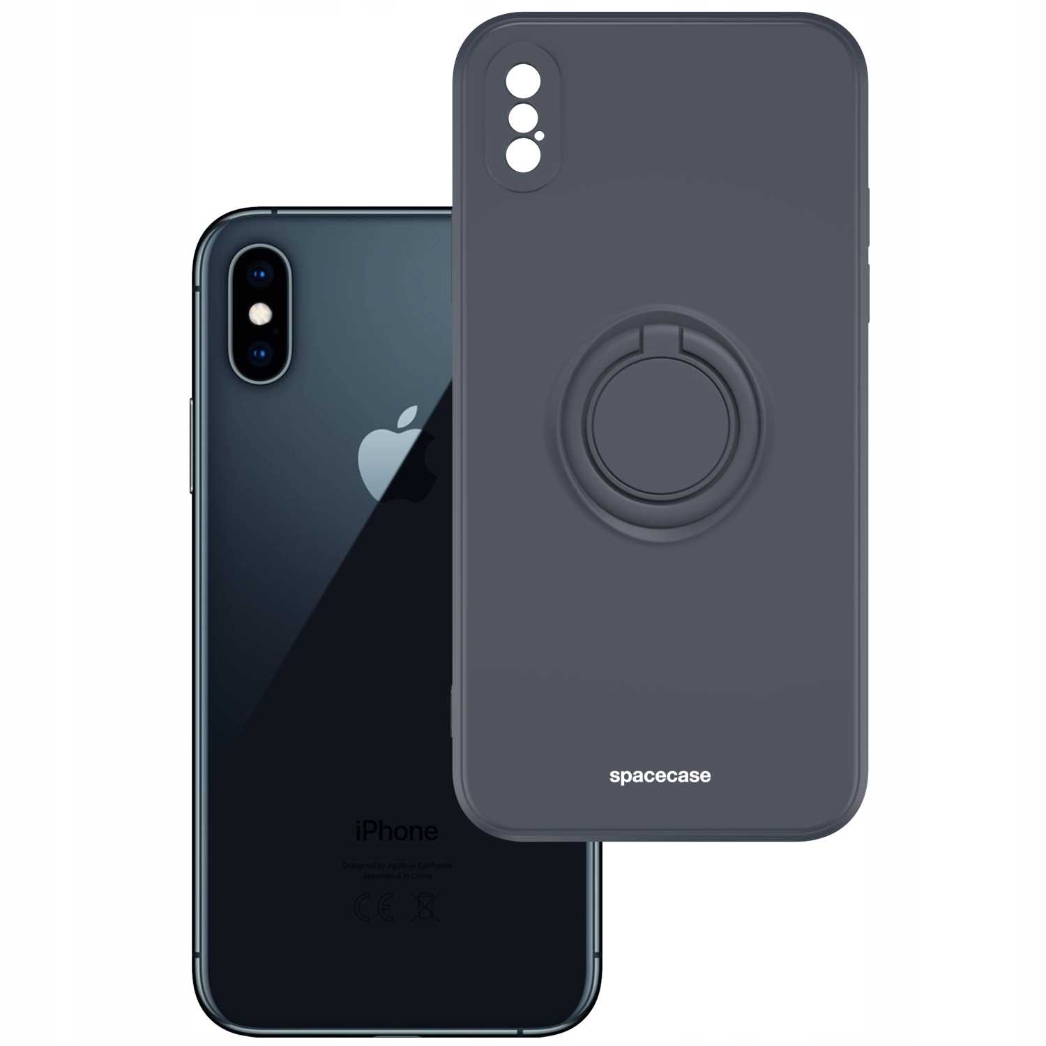 Spacecase Silicone Ring Iphone X/Xs Black