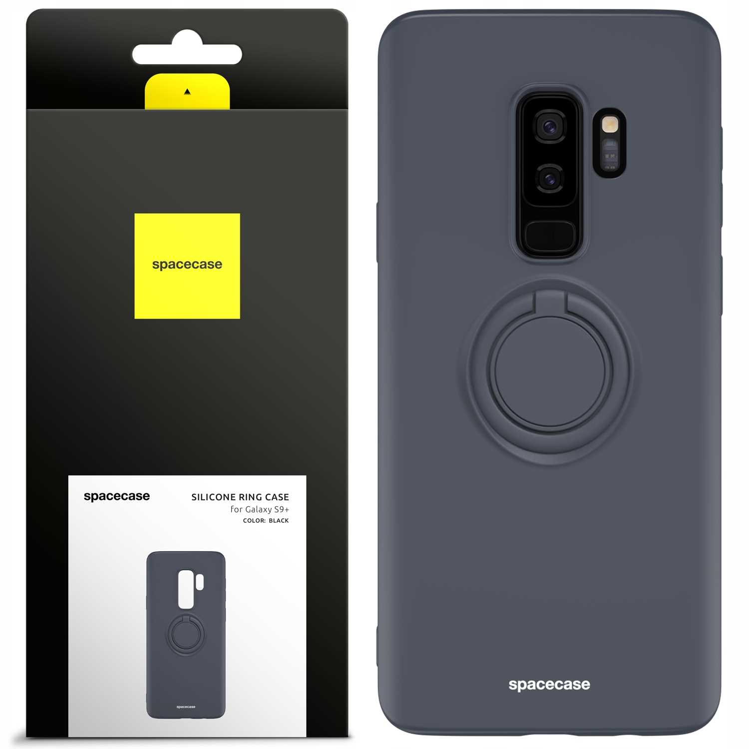Spacecase Silicone Ring Galaxy S9+ Black