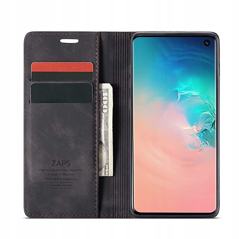 Spacecase Wallet Galaxy S10E Czarny