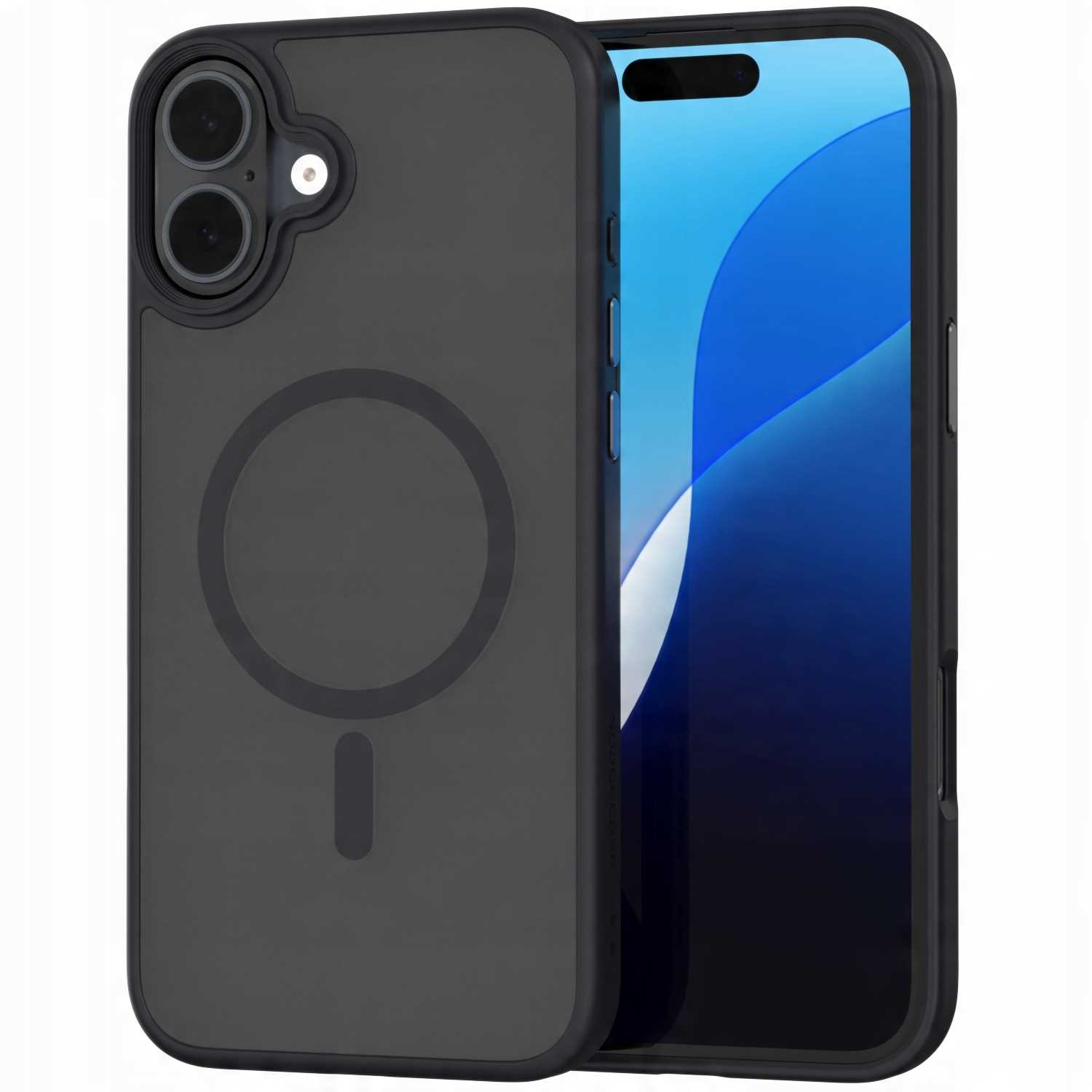 Spacecase Hybrid Mag iPhone 16 Plus black