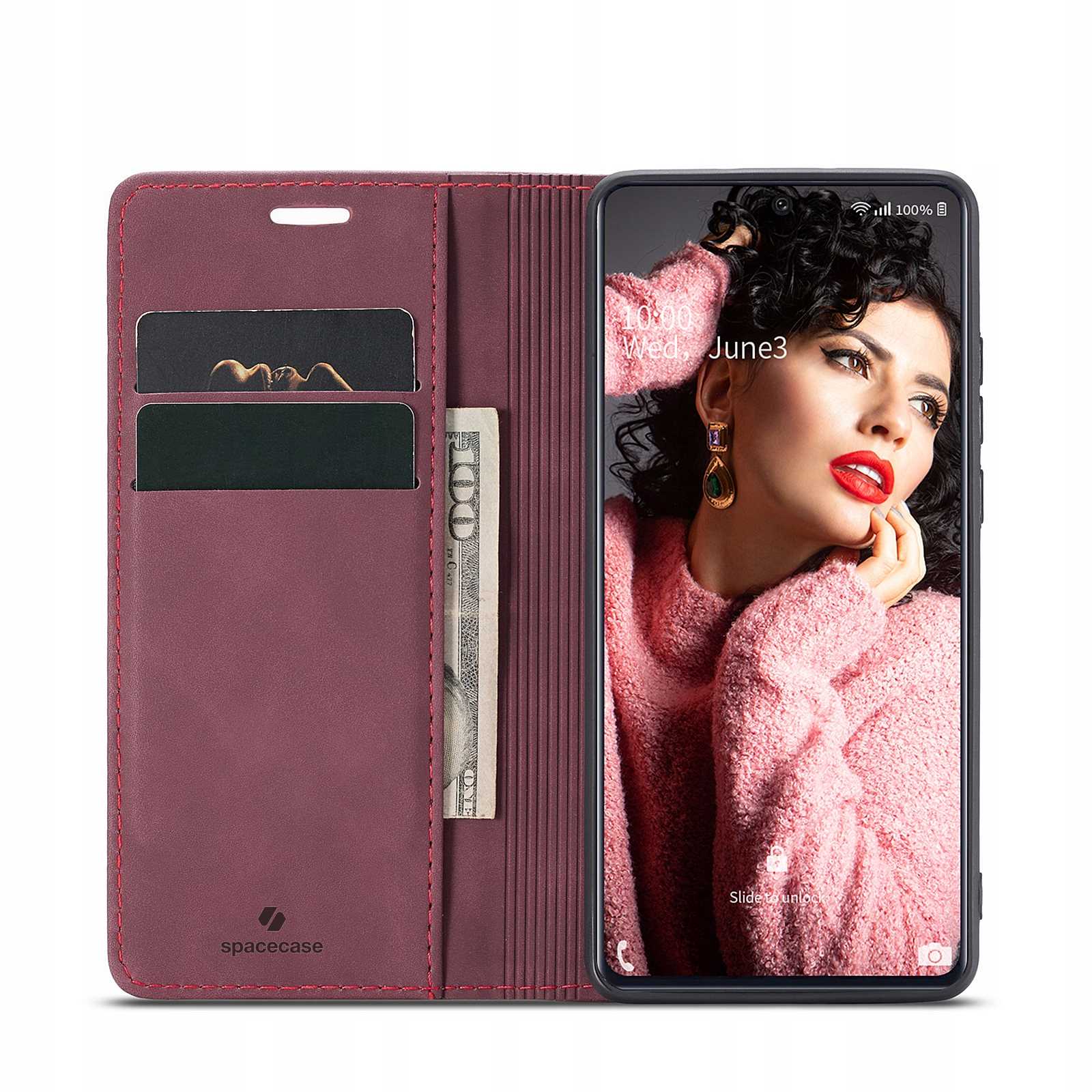 Spacecase Wallet Galaxy A71 Red