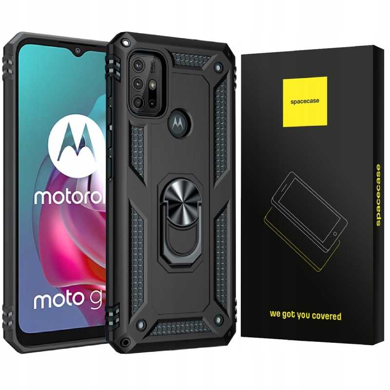 Spacecase Ring Nx Motorola Moto G10/G30 Czarny