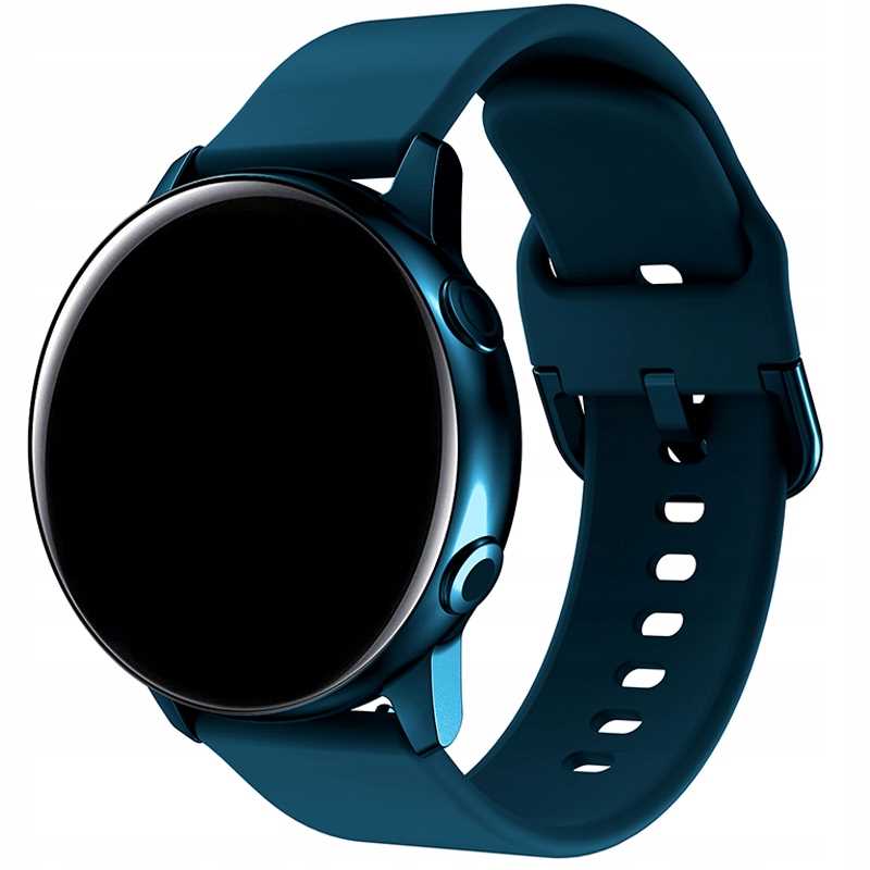 Spacecase Silicone Band 20mm ocean blue