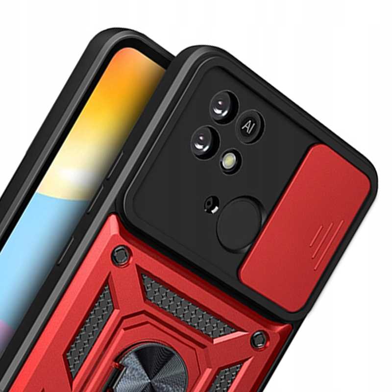 Spacecase Camring Redmi 10C/Poco C40 Red