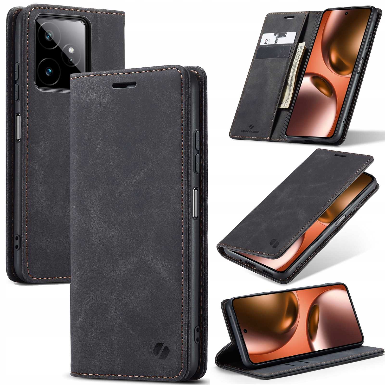 Spacecase Wallet Realme GT 7/7T black