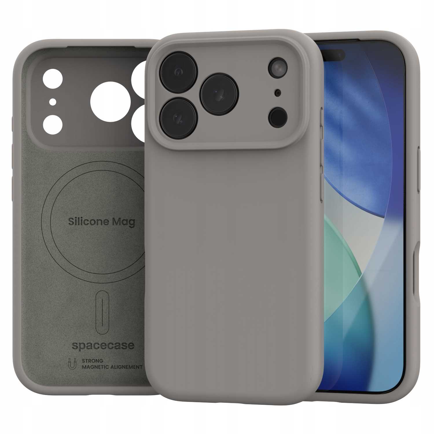 Spacecase Silicone Mag Iphone 17 Pro Stone