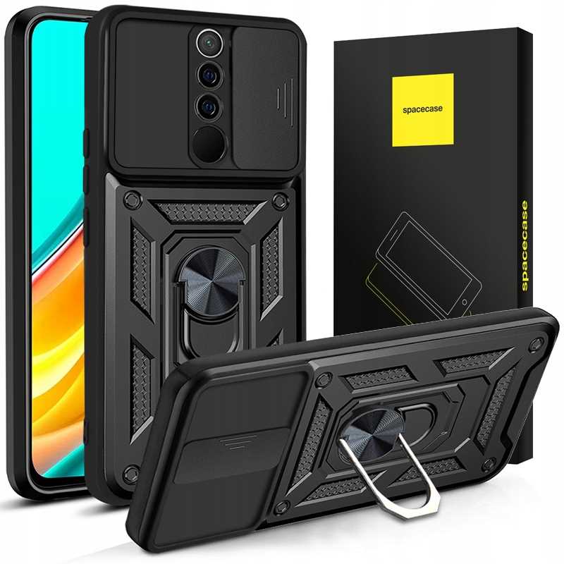 Spacecase Camring Redmi 9 black