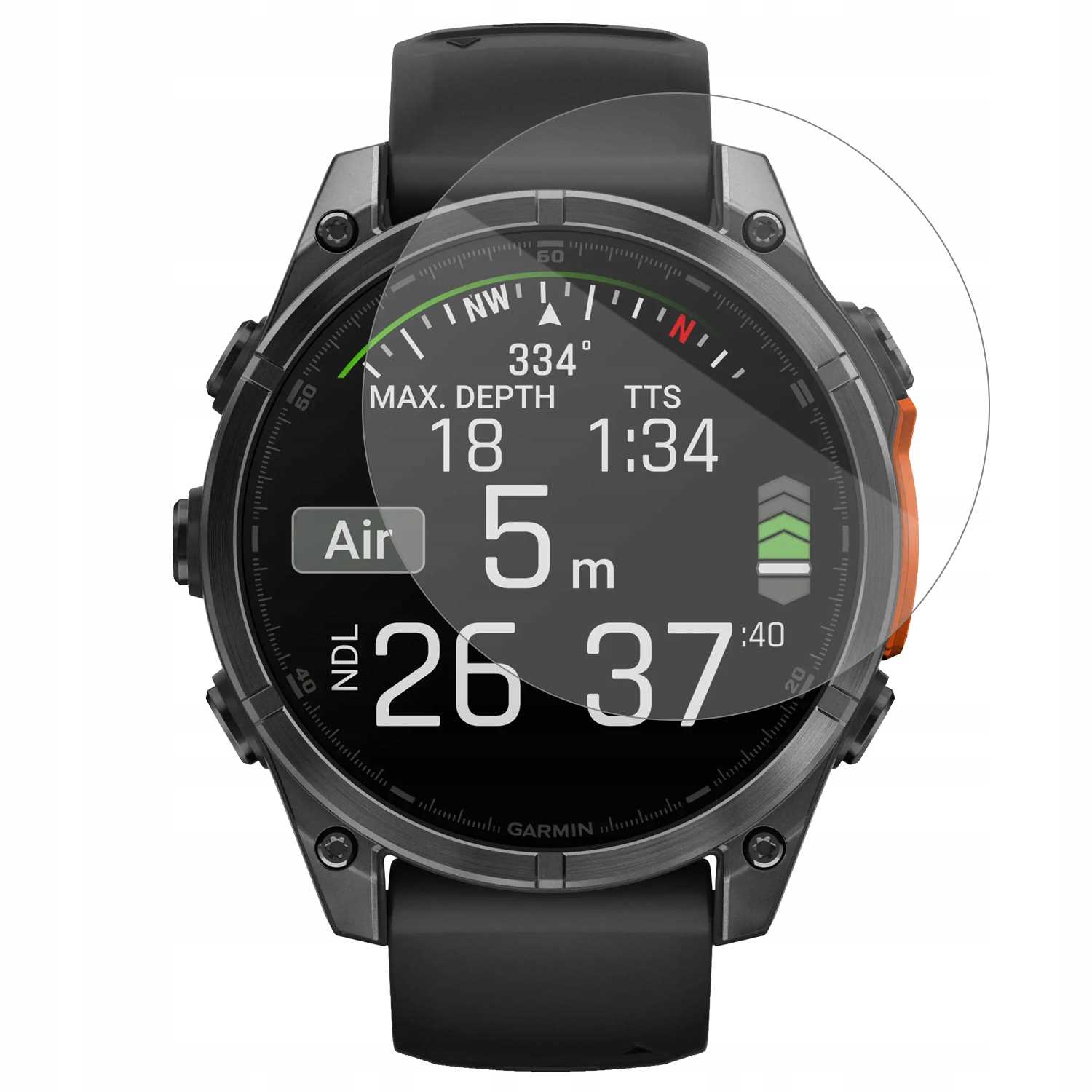 Spacecase Sw Glass 2.5D Garmin Fenix 8 47Mm
