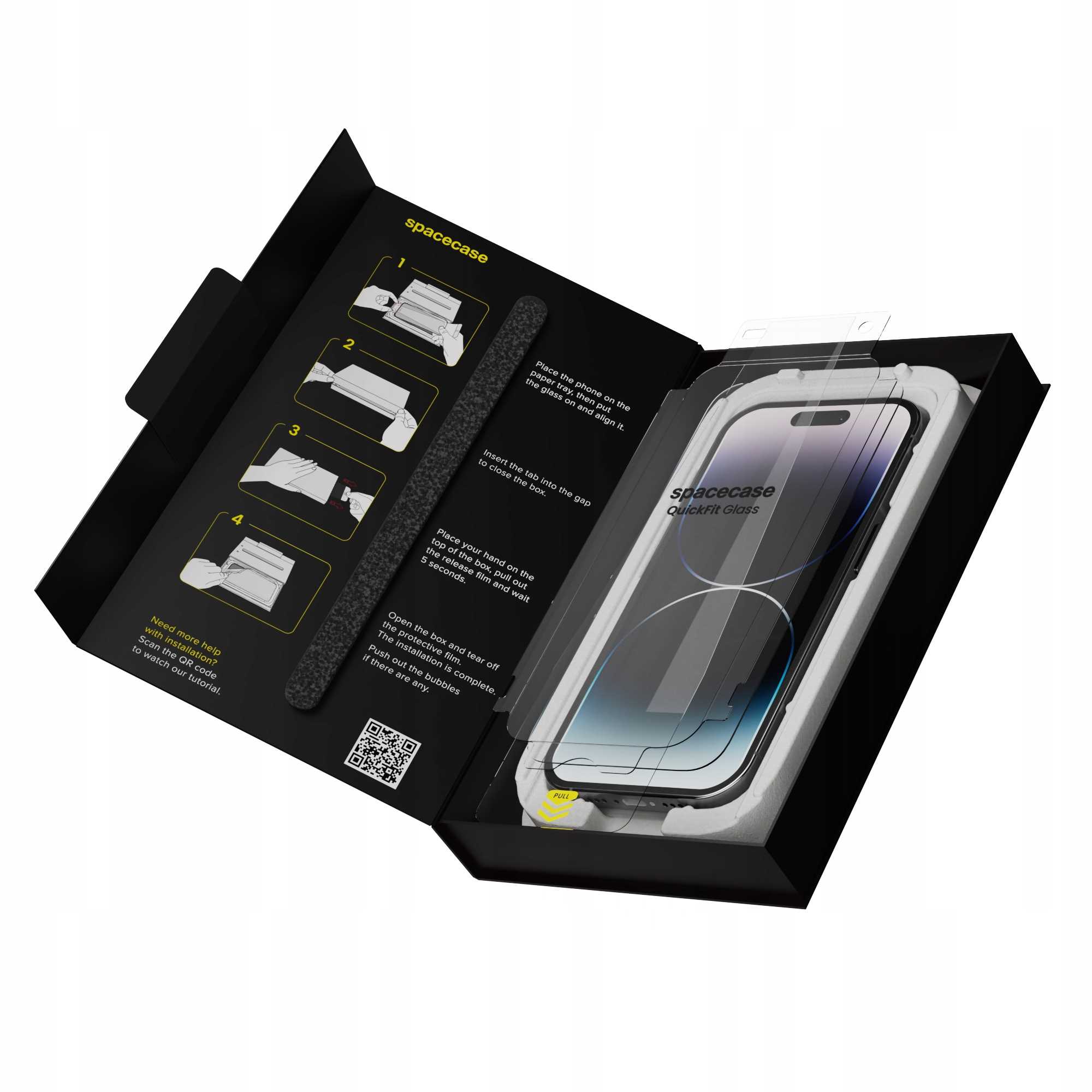 Spacecase QuickFit Glass iPhone 14 Pro
