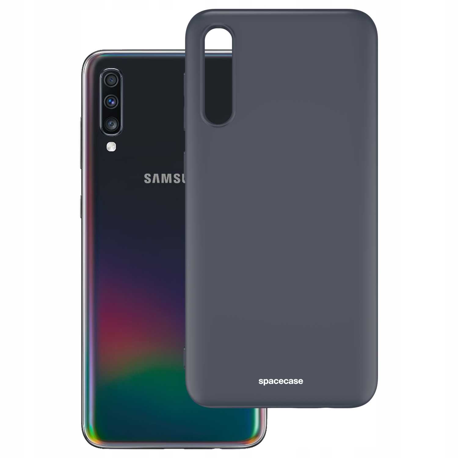 Spacecase Silicone Case Galaxy A70 black