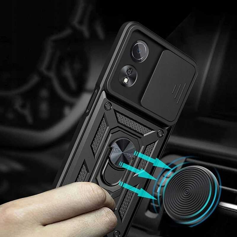 Spacecase Camring Oppo A58 4G black