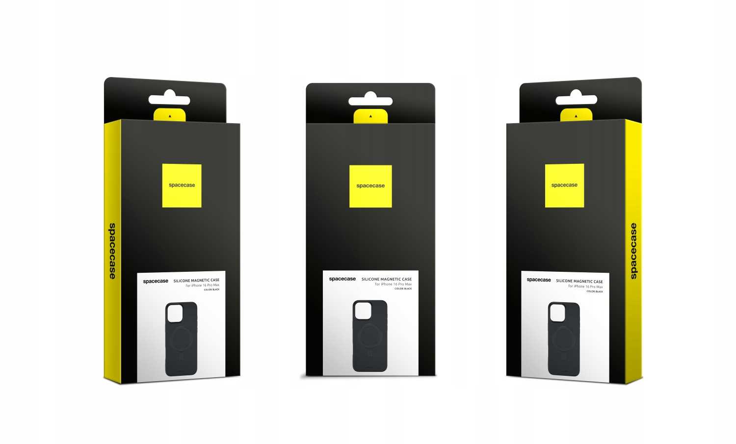 Spacecase Silicone Magnetic Case iPhone 16 Pro Max black