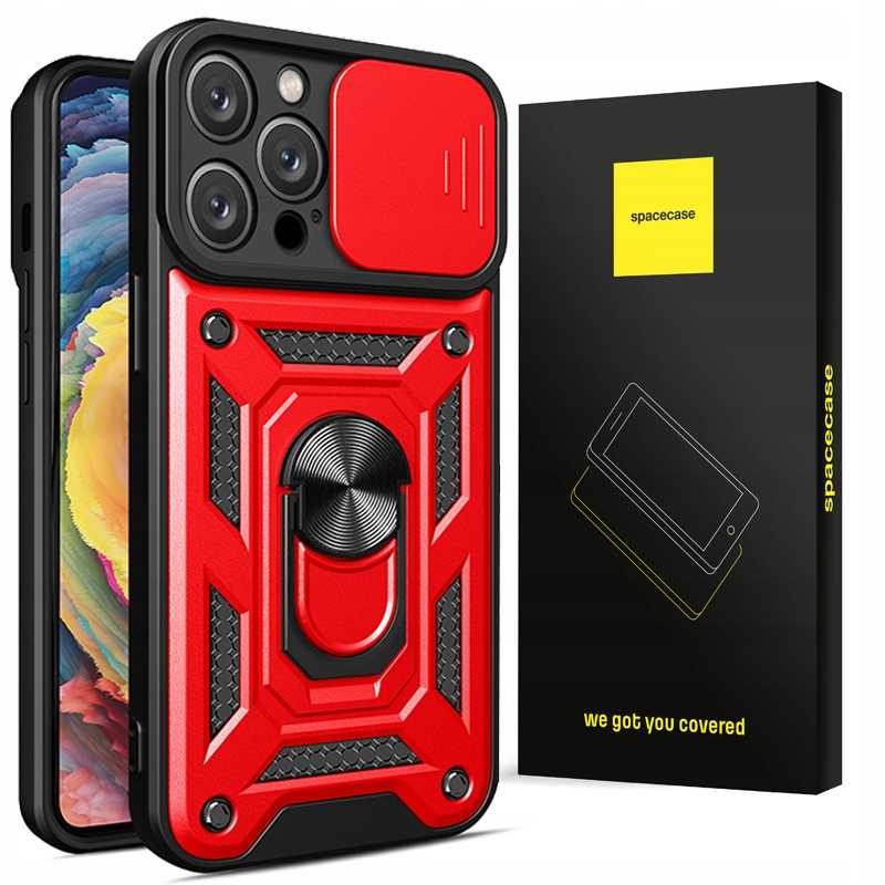 Spacecase Camring Iphone 15 Pro Max Red