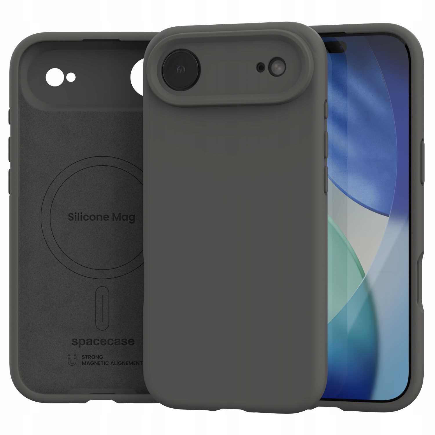 Spacecase Silicone Mag iPhone 17 Air gray