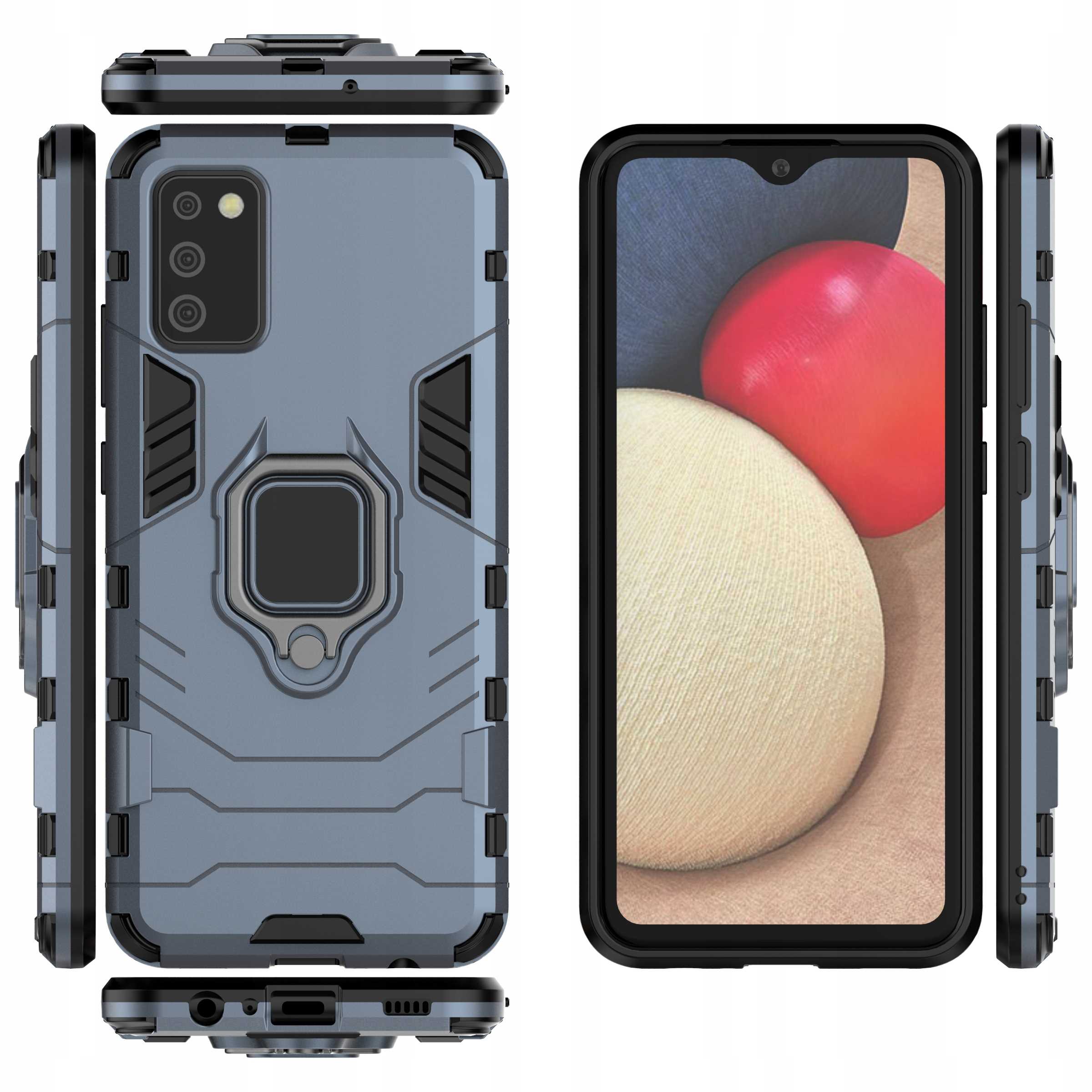 Spacecase X-Ring Galaxy A02s niebieski