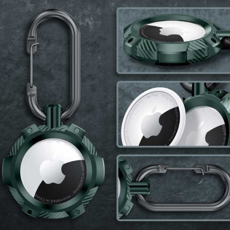 Spacecase Airtag Armor zielony