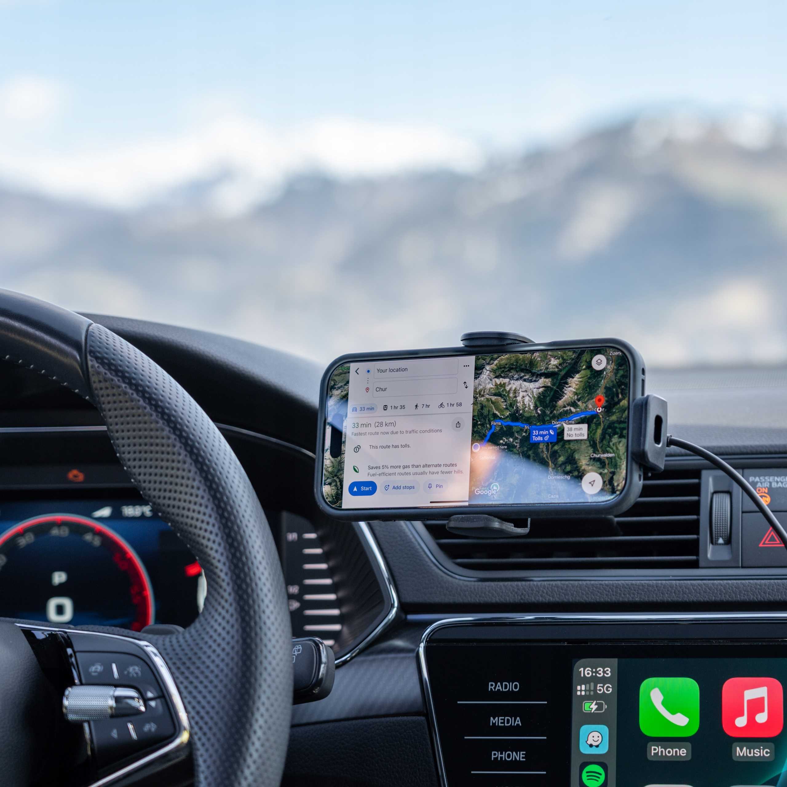 Spacecase Car Holder Air Vent Wireless Charge WM8B