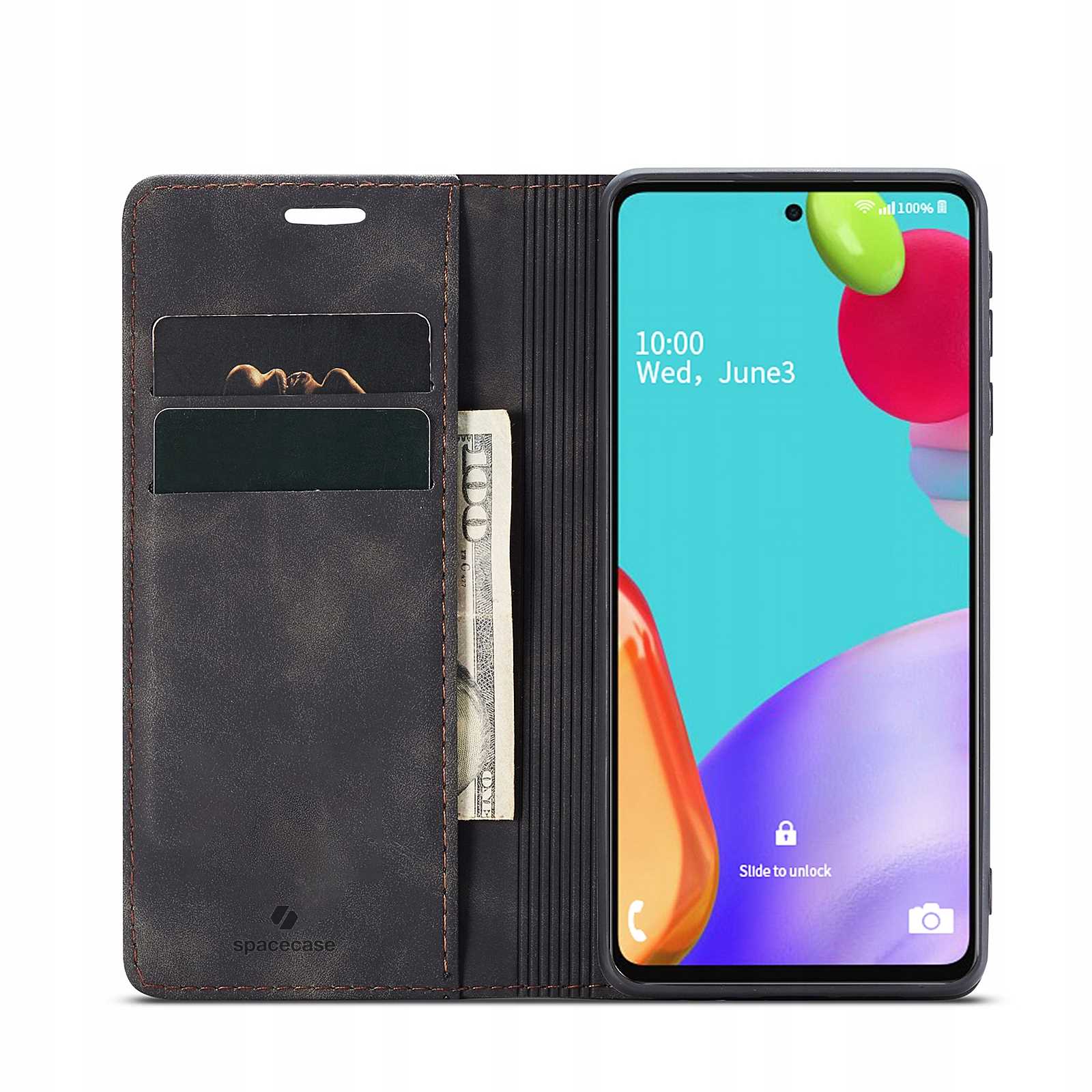 Spacecase Wallet Galaxy A52 5G Black