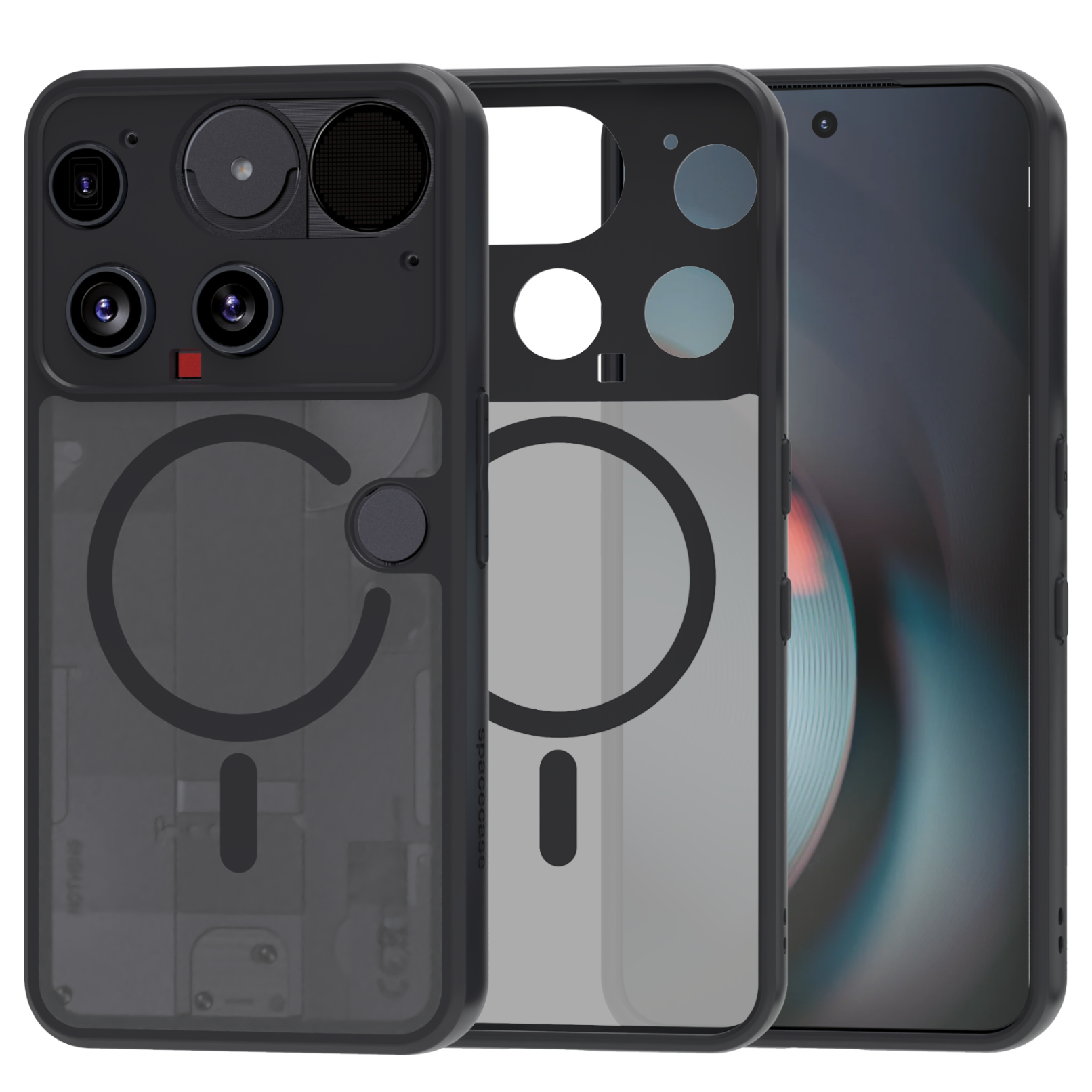 Spacecase Hybrid Mag Nothing Phone (3) black
