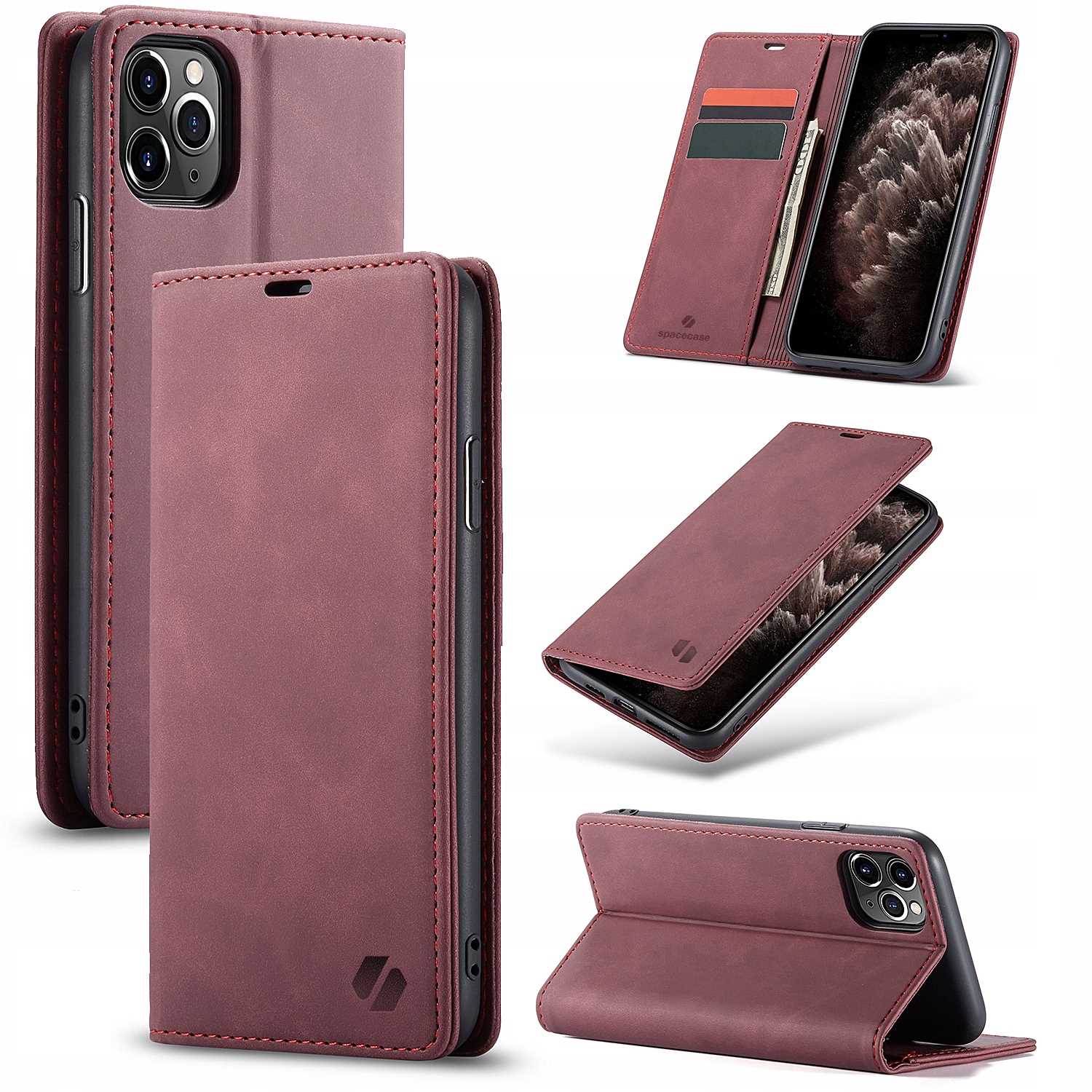 Spacecase Wallet iPhone 11 Pro red