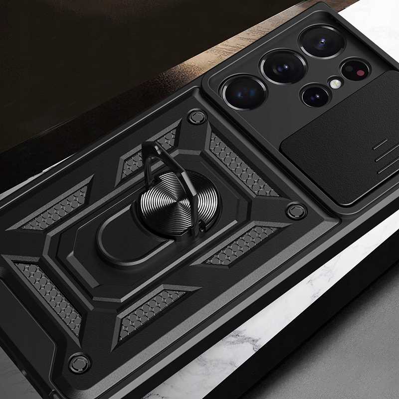 Spacecase Camring Galaxy S23 Ultra black