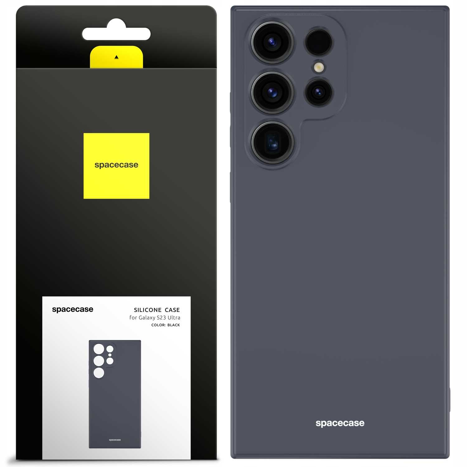 Spacecase Silicone Case Galaxy S23 Ultra Black