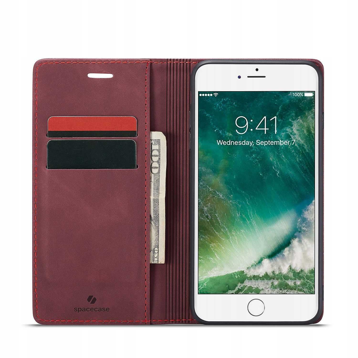 Spacecase Wallet Iphone 7/8 Plus Red