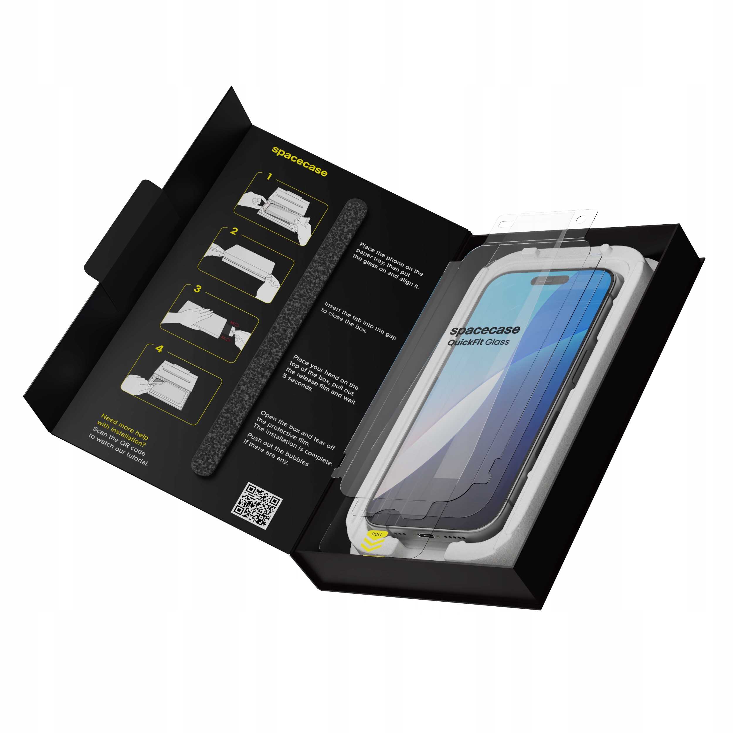 Spacecase QuickFit Glass iPhone 16 Pro