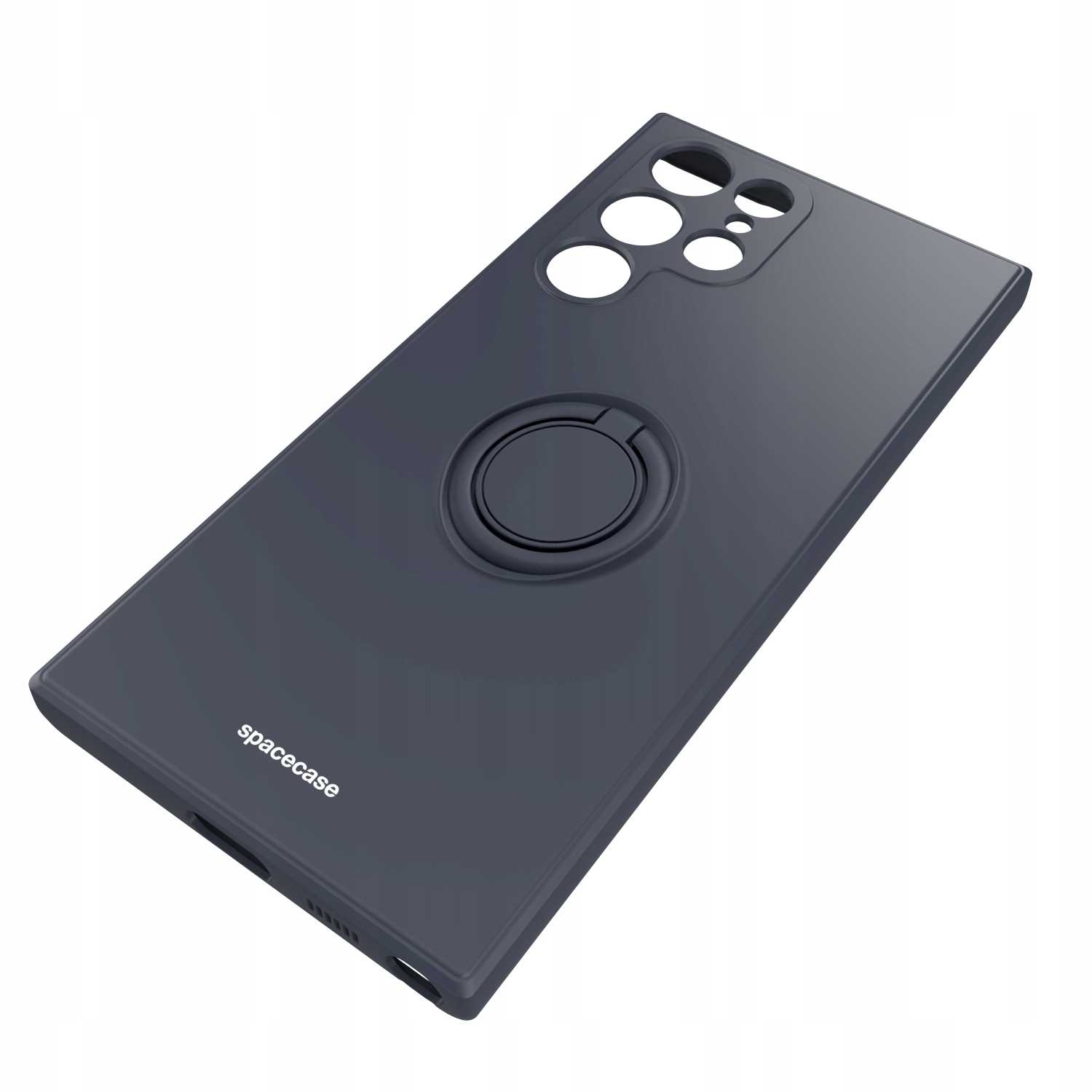 Spacecase Silicone Ring Galaxy S22 Ultra black