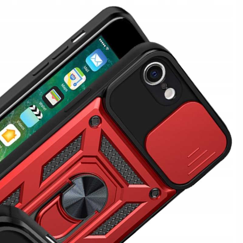 Spacecase Camring iPhone 7/8/SE red