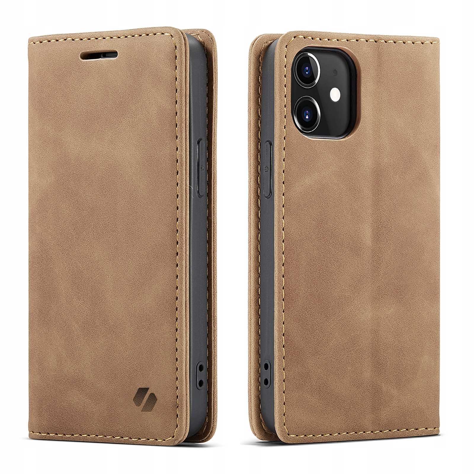 Spacecase Wallet iPhone 12 Mini light brown