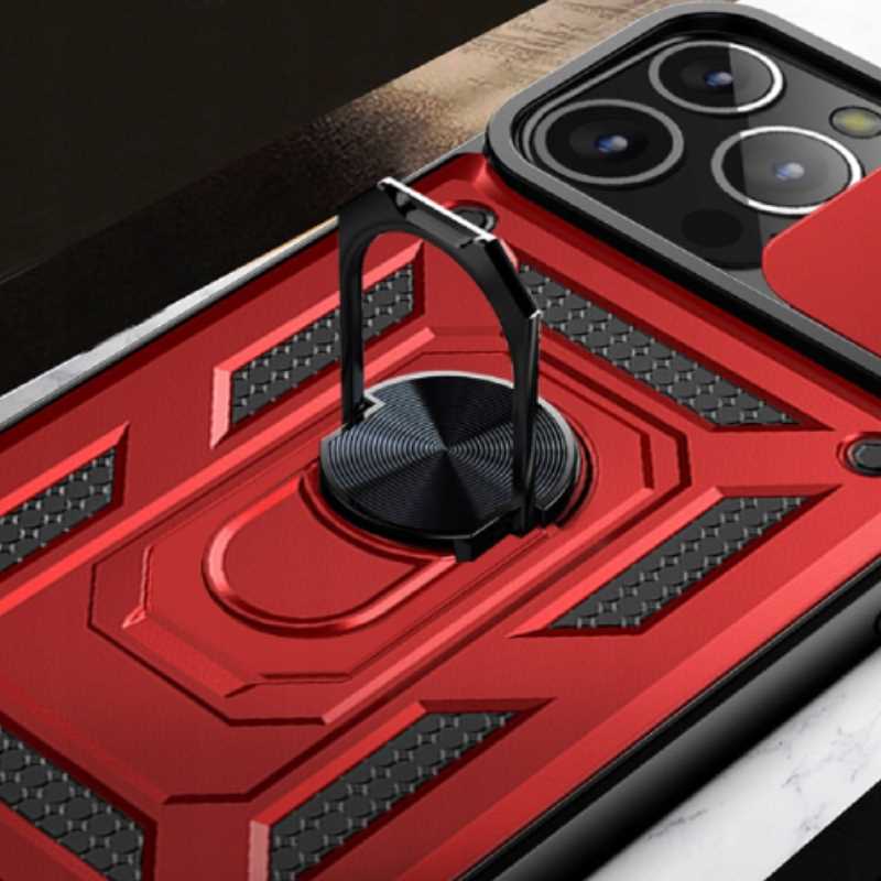 Spacecase Camring iPhone 14 Pro red