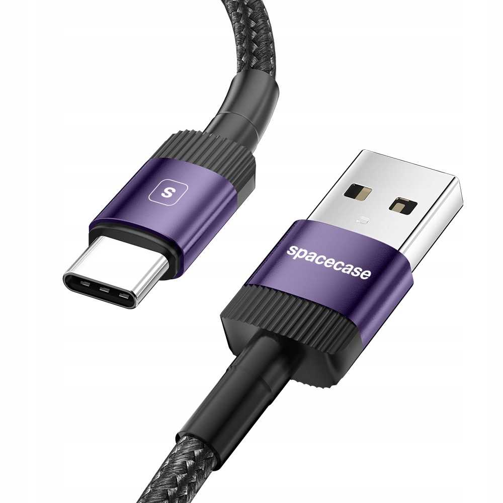 Spacecase Usb-C Cable 1M 3A Purple