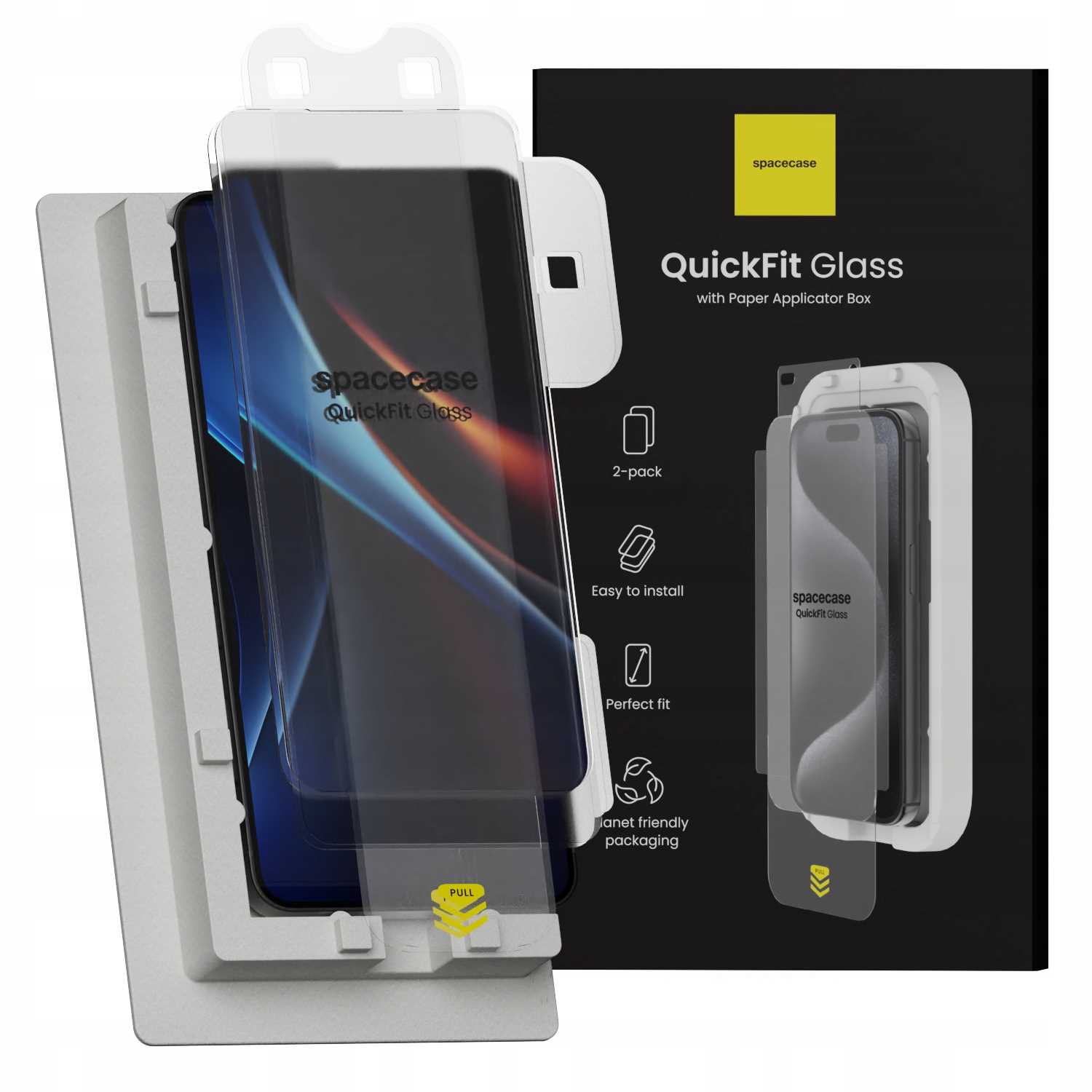 Spacecase QuickFit Glass Galaxy S24+/S25+