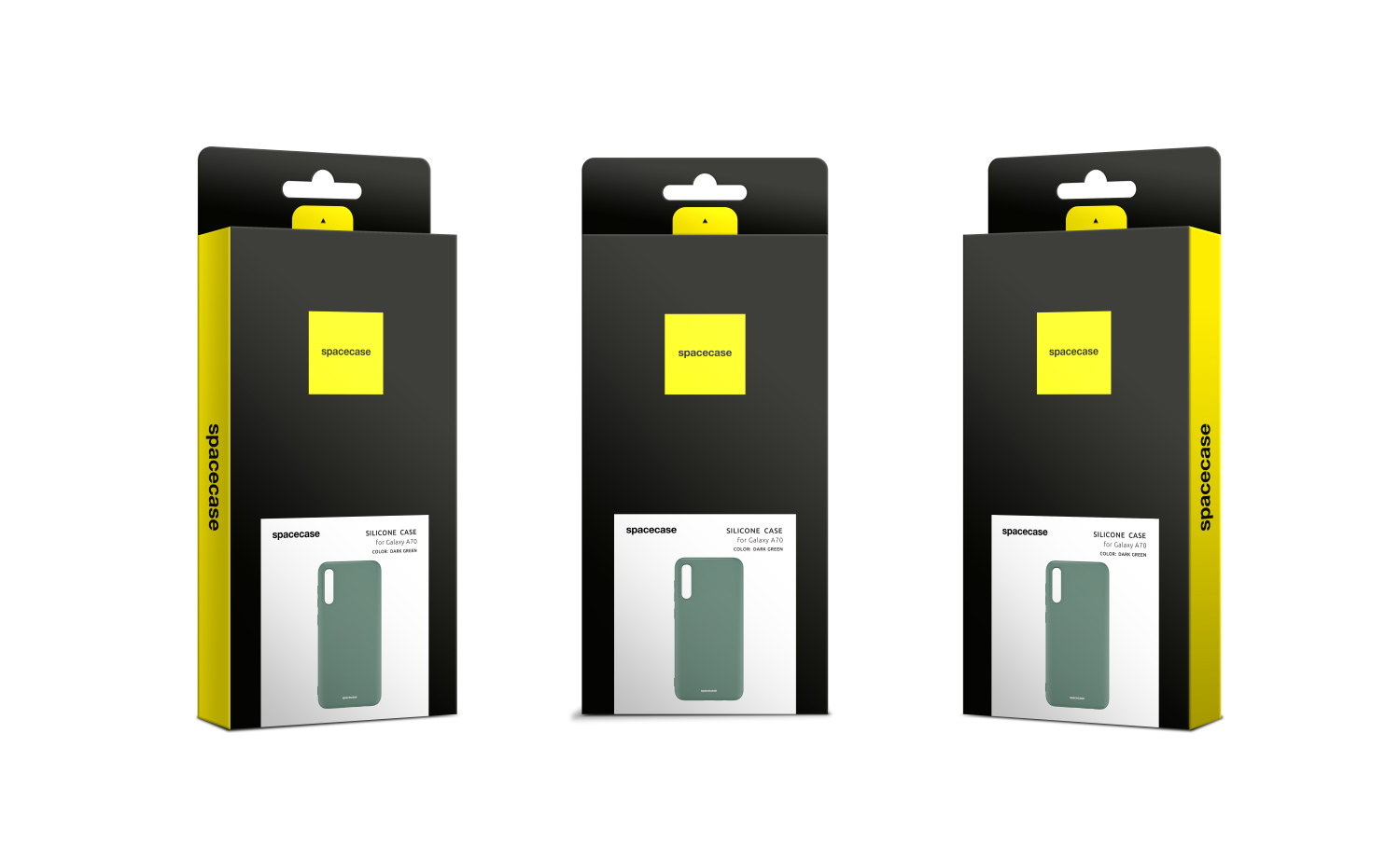 Spacecase Silicone Case Galaxy A70 Dark Green