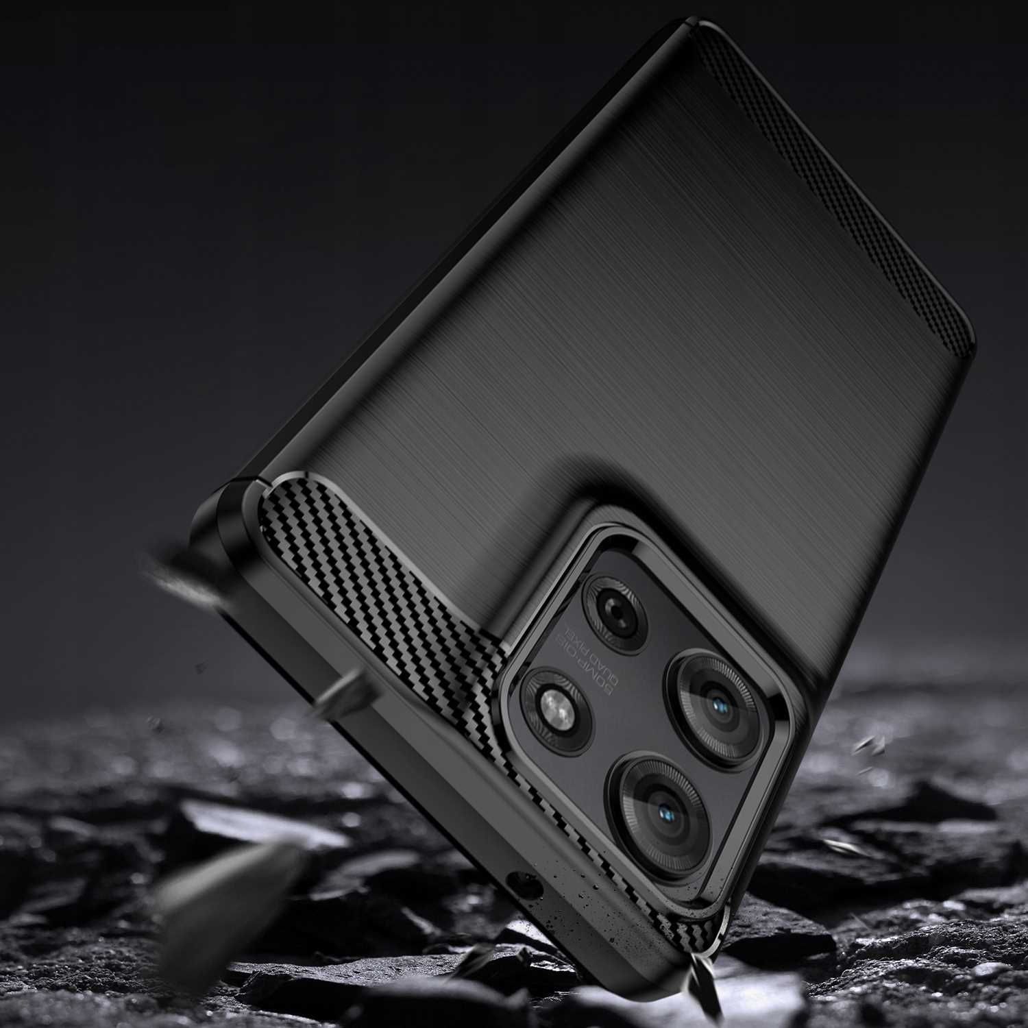 Spacecase Carbon Motorola G75 black
