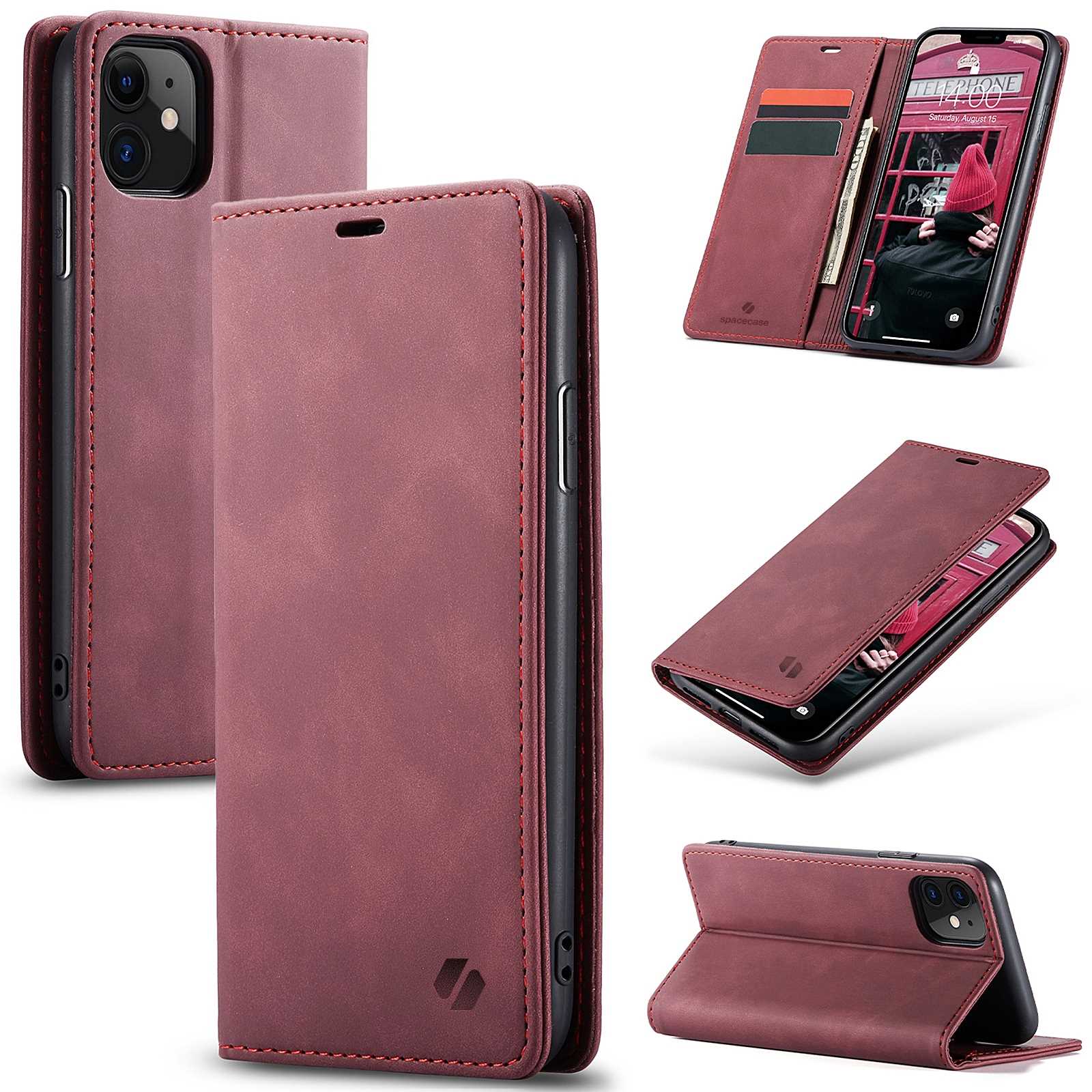 Spacecase Wallet Iphone 11 Red
