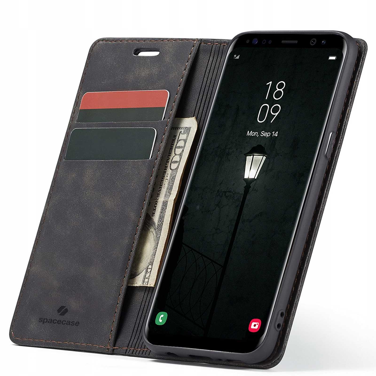 Spacecase Wallet Galaxy S8 Black