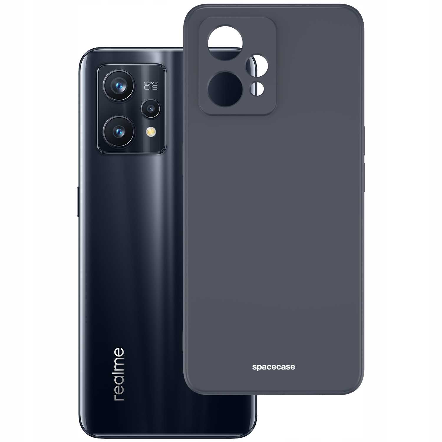 Spacecase Silicone Case Realme 9 4G/9 Pro+ black