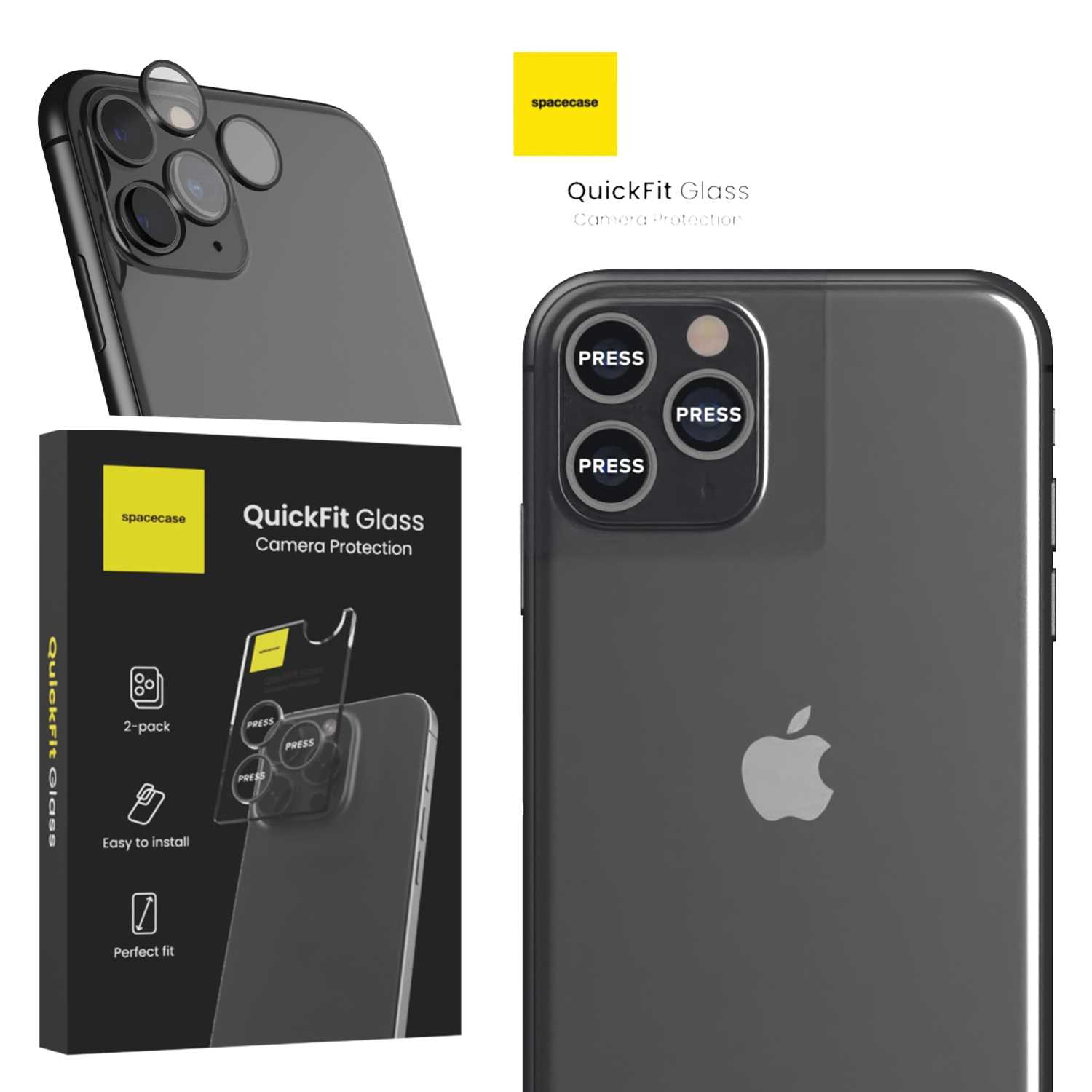 Spacecase QuickFit Camera iPhone 11 Pro/11 Pro Max/12 Pro black