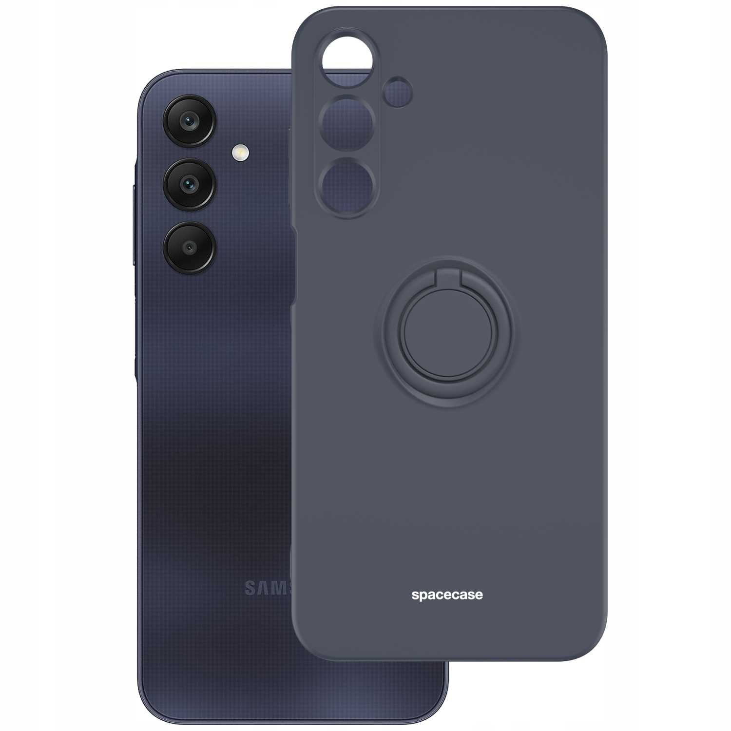 Spacecase Silicone Ring Galaxy A25 5G Black