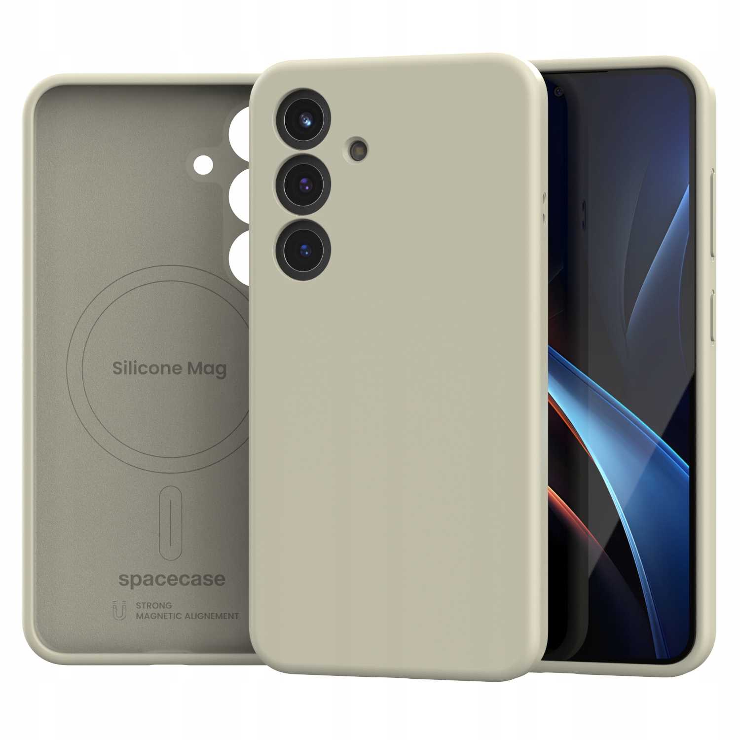 Spacecase Silicone Mag Galaxy S25 Beige