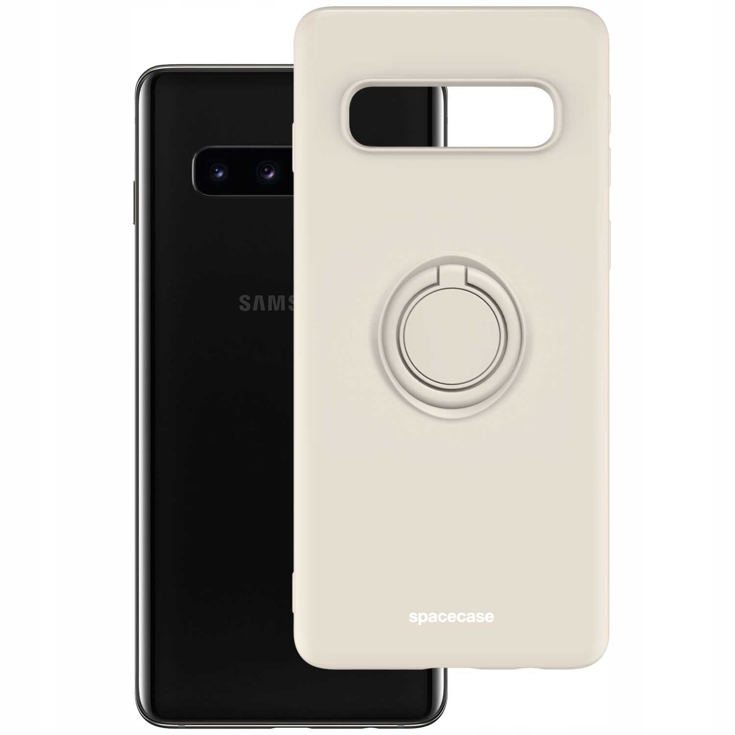 Spacecase Silicone Ring Galaxy S10+ bone