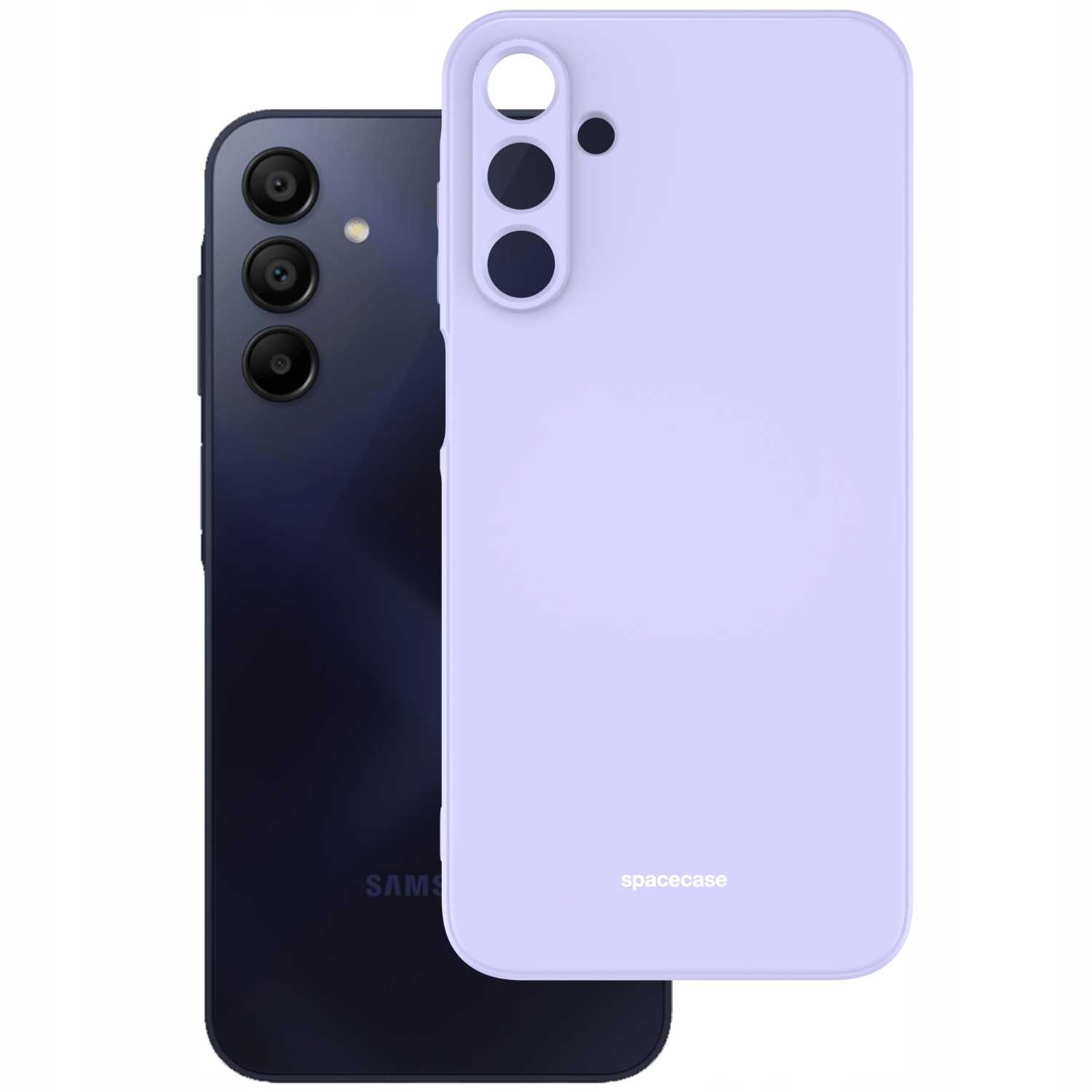 Spacecase Silicone Case Galaxy A15 4G / 5G light purple