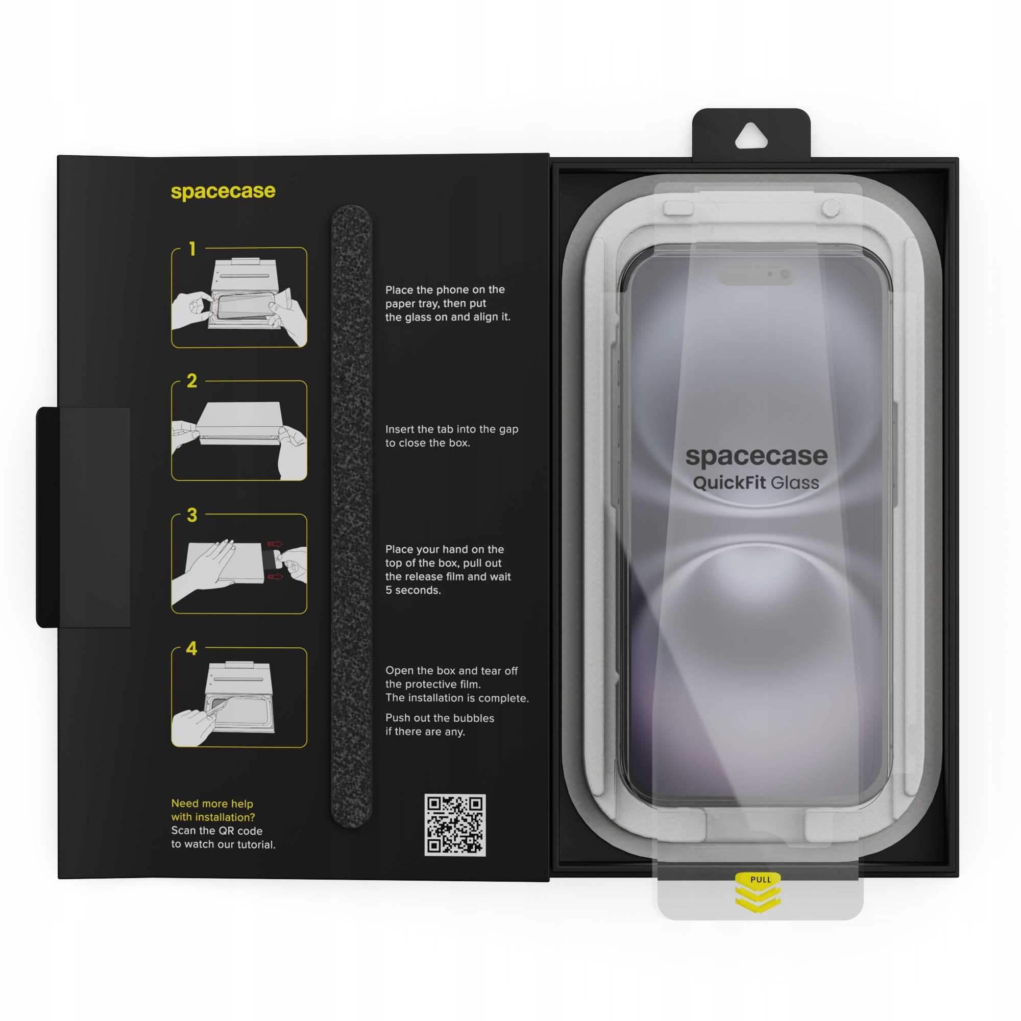 Spacecase QuickFit Glass iPhone 15 / 16